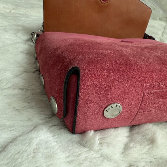 Rag & Bone Atlas Suede Leather Bag _ BERRY - Picture 9 of 17